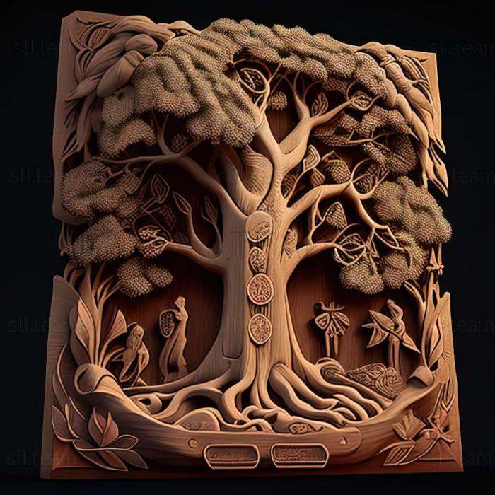 3D model Virtual Villagers The Tree of Life game (STL)